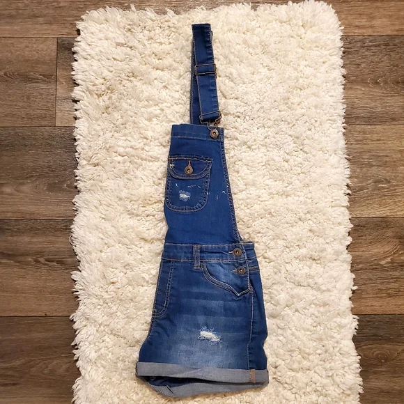 WAX JEANS Overalls Shorts - Picture 8 of 9